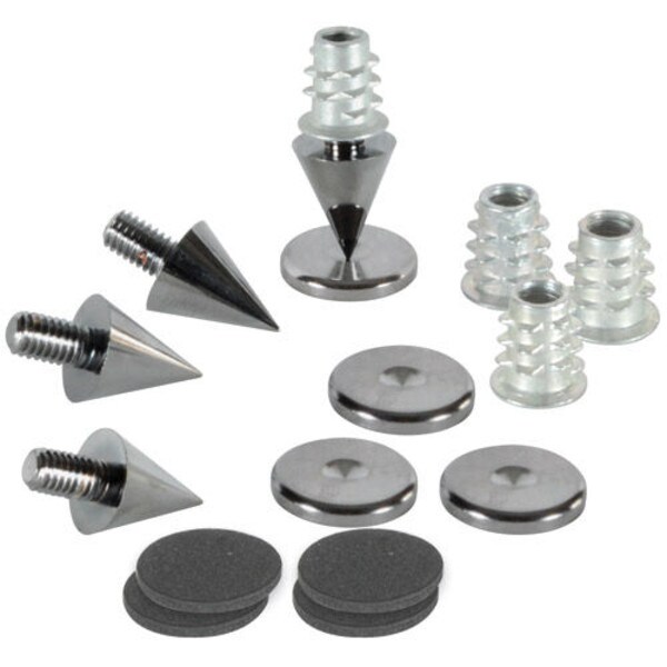 Main product image for Dayton Audio DSS2-BC Black Chrome Spike Set 4 Pcs. 240-660